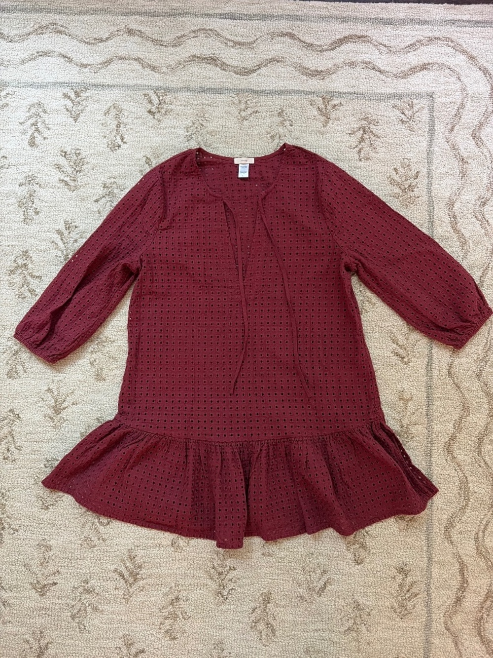 Eberjay Eyelet Cover Up, Small-Petite